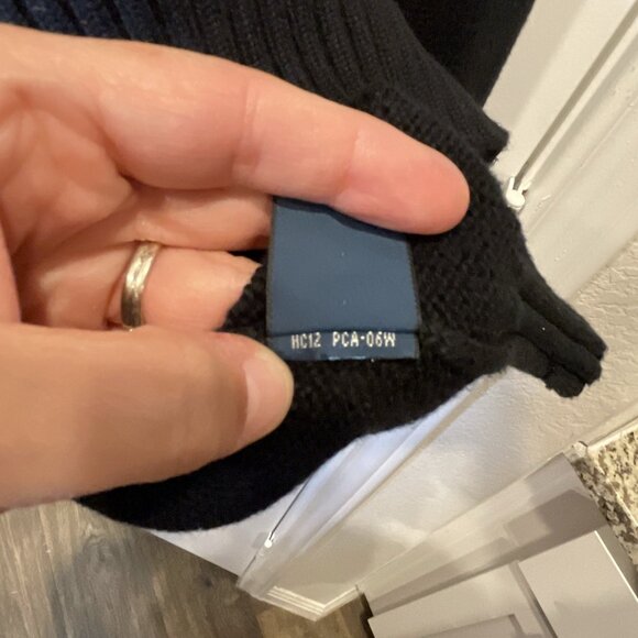 Polo Ralph Lauren XXL Black Crewneck Sweater Men's Knit Preppy Minimalist Cotton - Picture 6 of 6